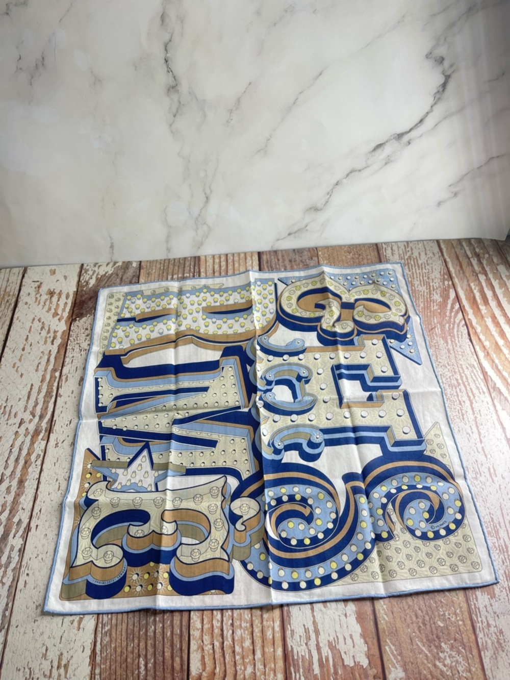 Hermes Electrique 45cm Silk Scarf - Dimitri Rybaltchenko Like New Authentic - Picture 6 of 14